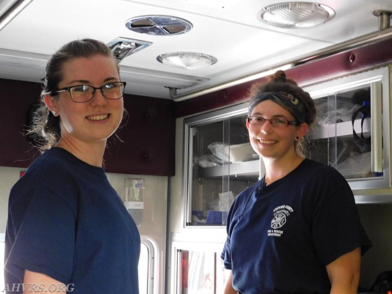 Caroline and Rebecca checking out the unit for duty