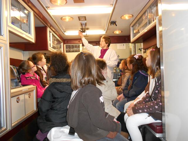 Ambulance tour to learn what is  about the care a patient receives in the ambulance. Scouts tour the station Feb 2012