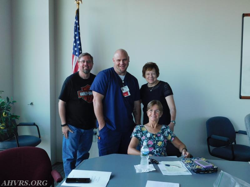 Jeff Walker, Joe Dietz, Chris Schoon
Jayne Toellner (sitting)
Meeting Might August 2017
