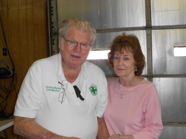 VAVRS Life Member Carlton Hudson and Jackie Taylor at District 10 meeting Colonial Beach VRS  2012