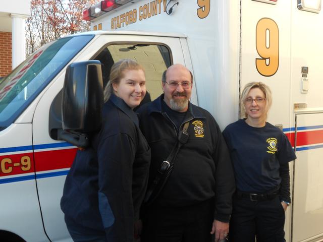 Duty crew Amanda woods, Bill Woods, and Natasha Jasso