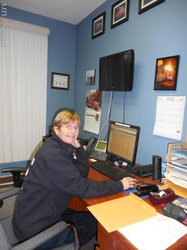 there is always paperwork(computer)
Rescue Chief Jayne Toellner