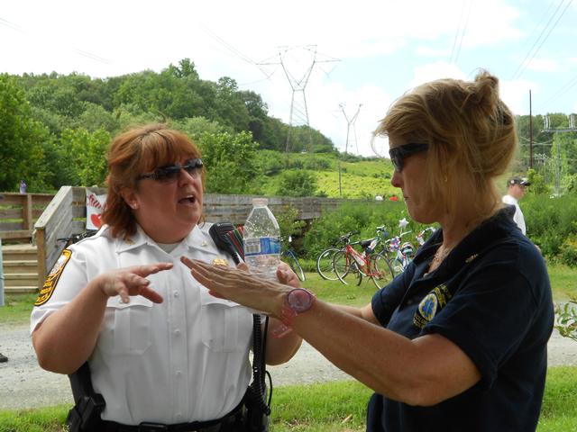 Chief Harmon and Patricia Copeland
4th of July Picnic Lions' Field 2013