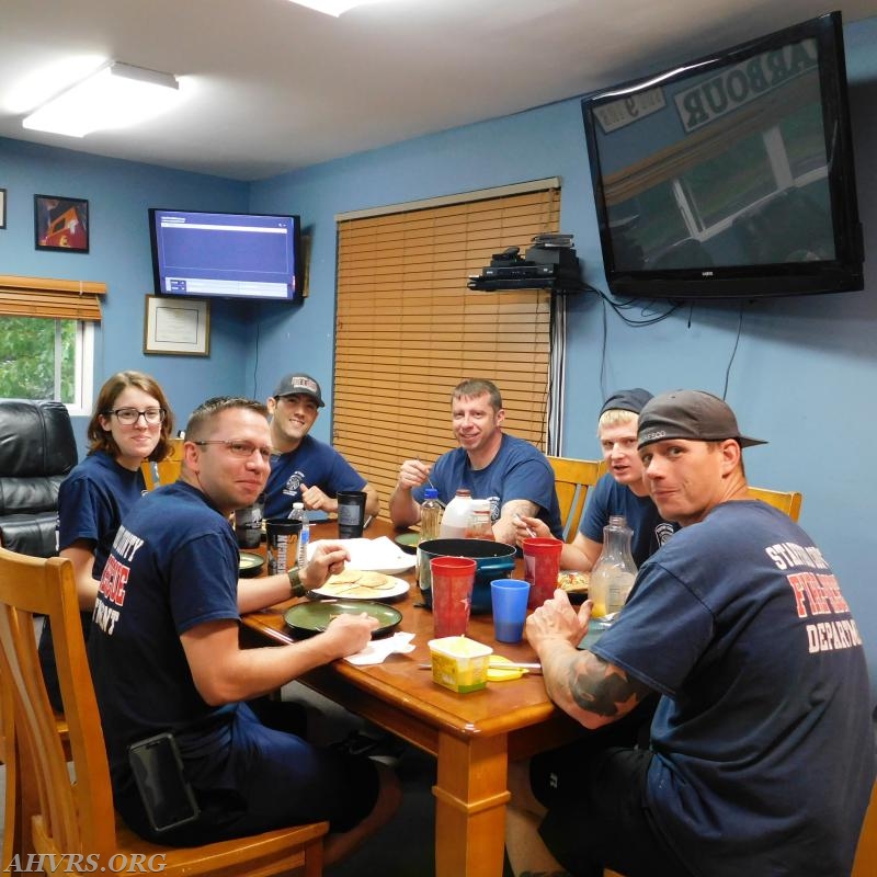 Engine 9 and Medic 10 breakfast