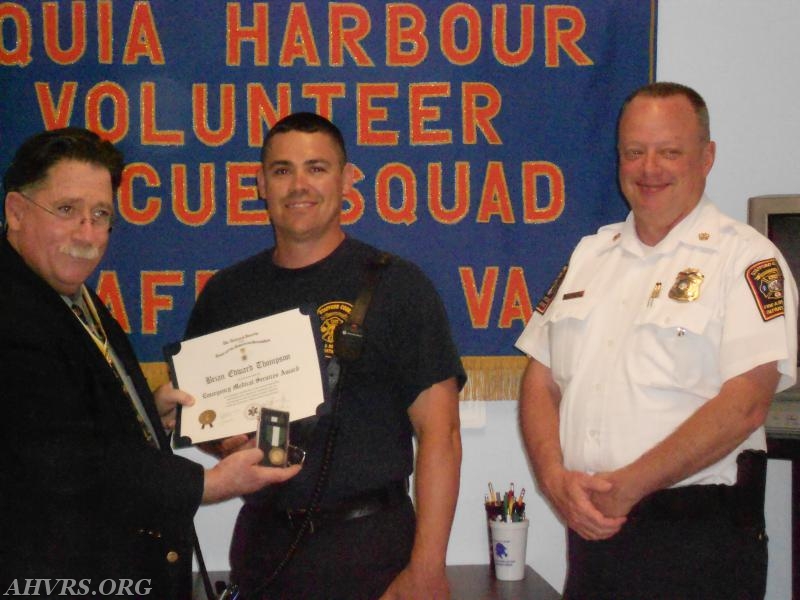 Sons of the American Revolution First Responder Award to Brian Thompson
Stafford County Fire Chief Mark Lockhart