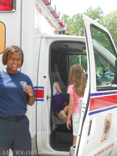 Ericka Daley showing off the cab
Anniversary Open House 2014