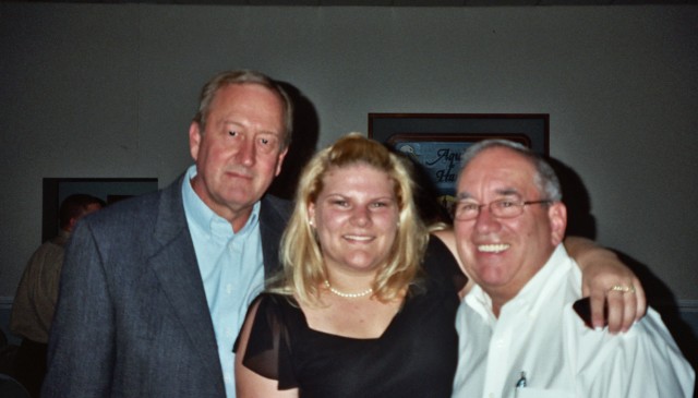 Life Members Steve Pope and Howard Rose flank Angela Wilhelm
Banquet 2008