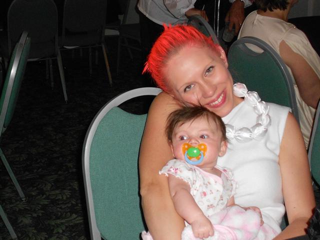 Wilma and Pebbles aka Melissa Hensel and Addalynn
banquet 2011