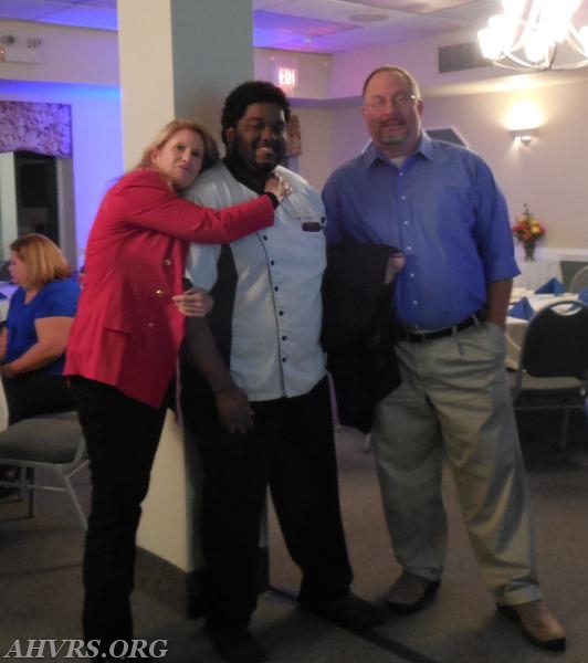 Patricia Copeland, waiter DeShawn and Bob Holcombe
2015