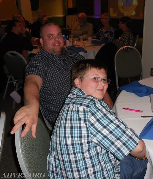 James Boswell with his nephew
Banquet 2015