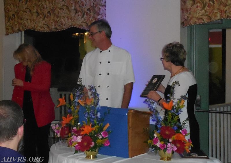 George White receives 
award of Appreciation from Rescue Chief Patrica Copeland and President Chris Schoon
2015