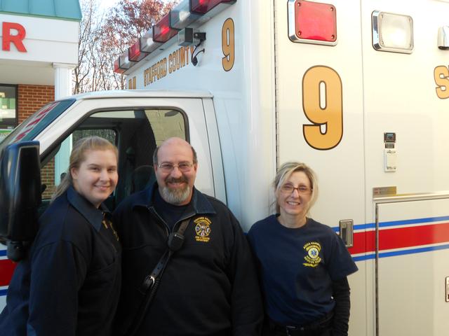 Medic 9 crew Amanda Woods, Bill Woods, Natasha Jasso