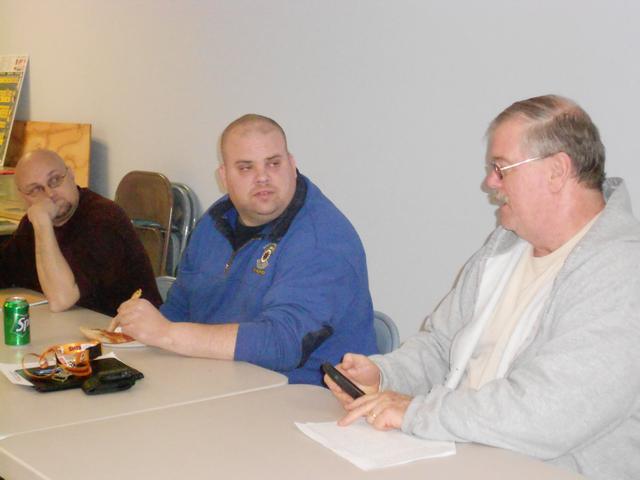 Arnie Griffis, James Boswell and Dave Couch Meeting night