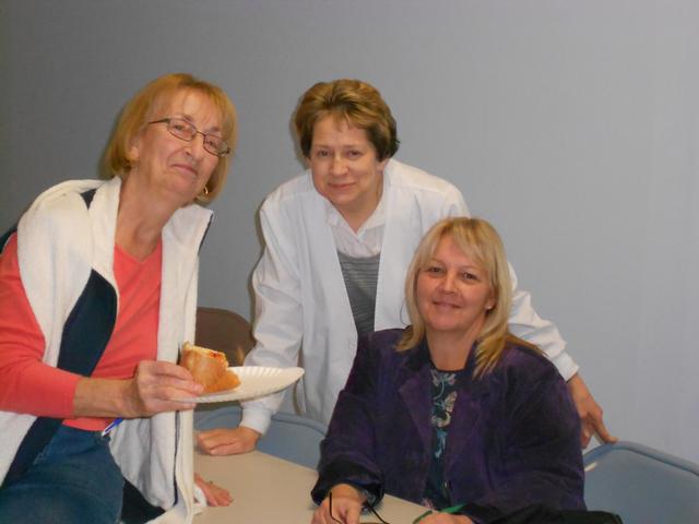 Janet Schroseder, Chris Schoon, Patty Byram Meeting night