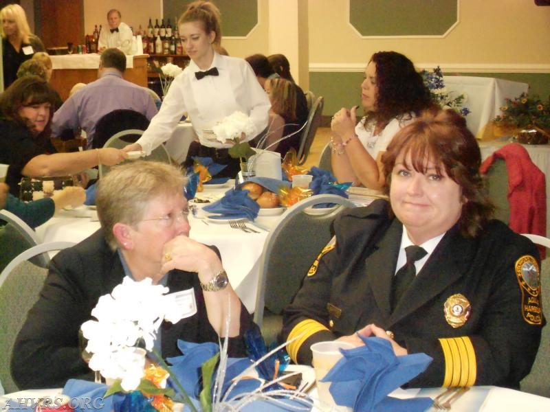 Aquia Harbour POA Board of Director Tina Tally and Police Chief Patricia Harmon 
2014