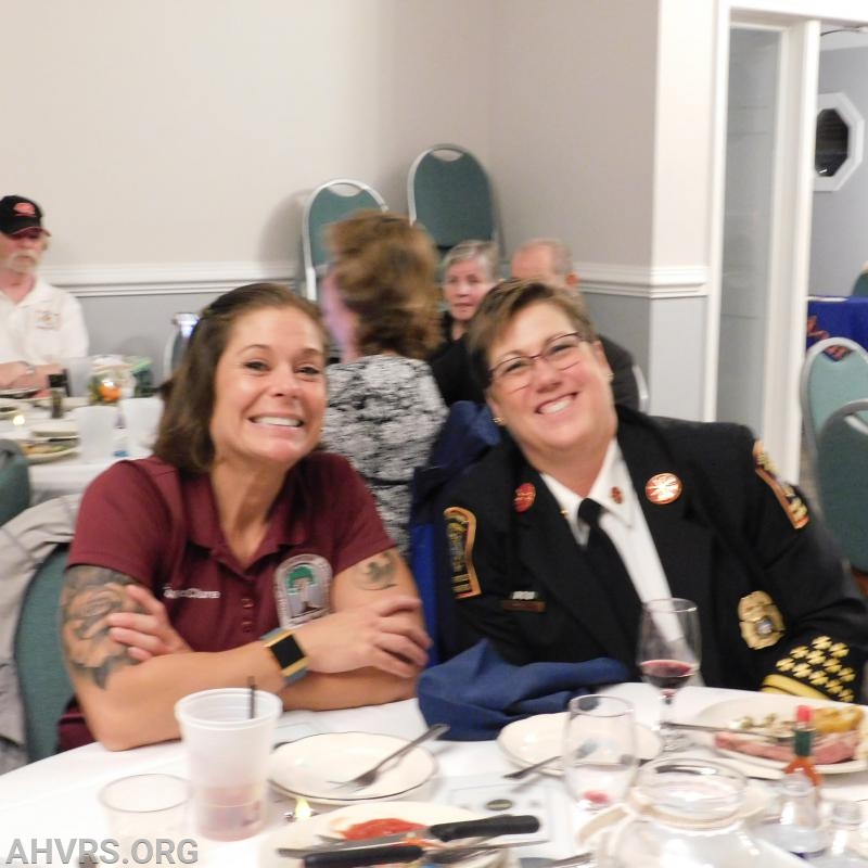 Paula McClure and Asst. Chief Lori Knowles